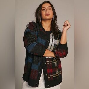 Anthropologie RD Style Plaid Cardigan, Women’s (L)